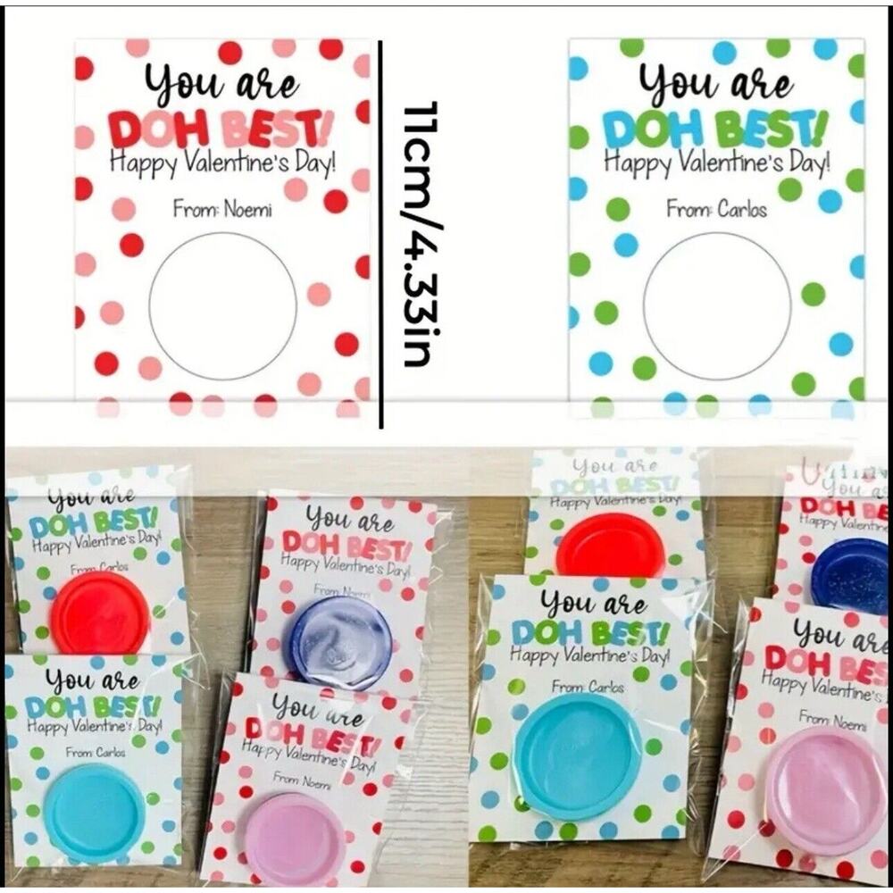 You Are Doh Best Kids School Valentines Day School Cards NEW SEALED Playdoh